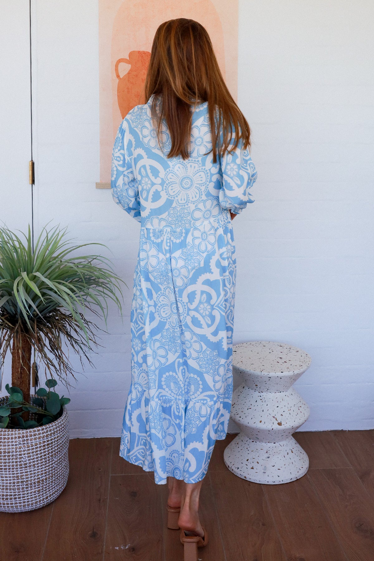 Skylar 3/4 Sleeves Midi Dress