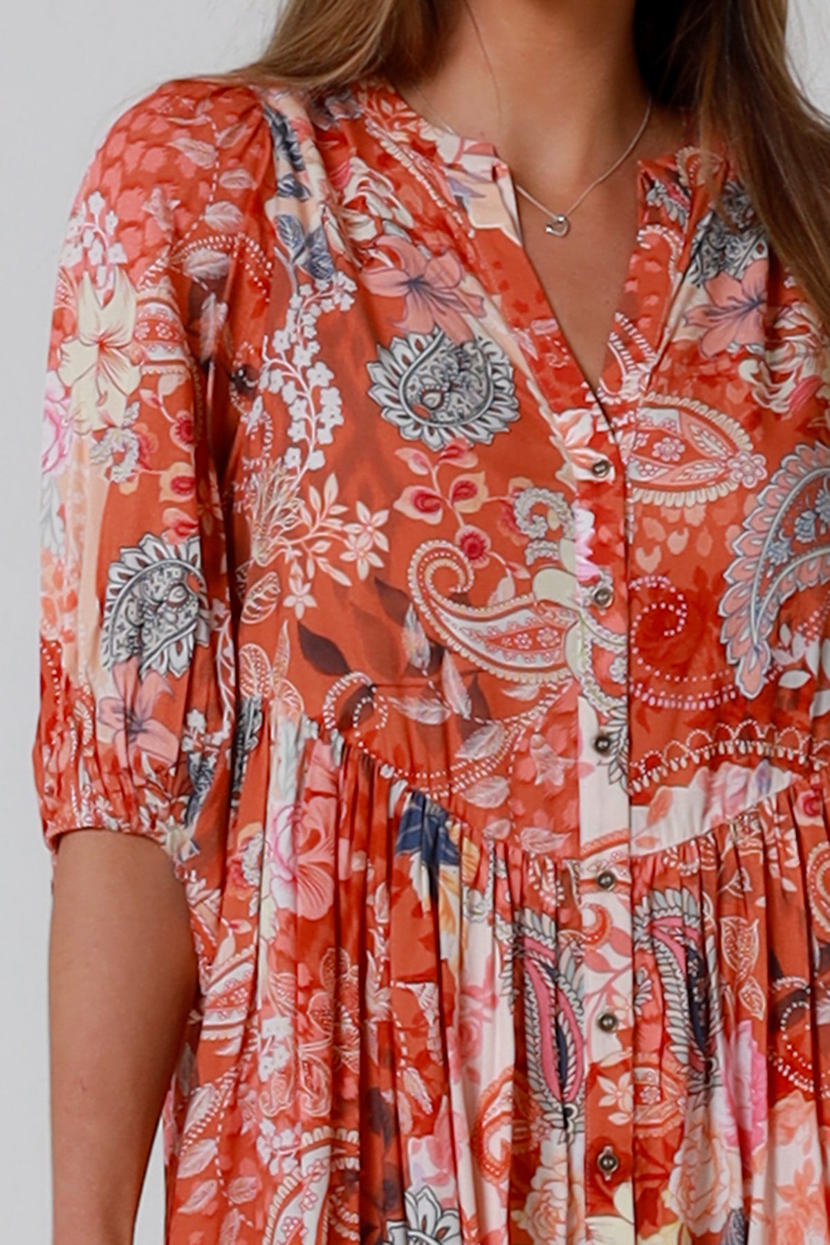 Jaylani Orange Mini Dress