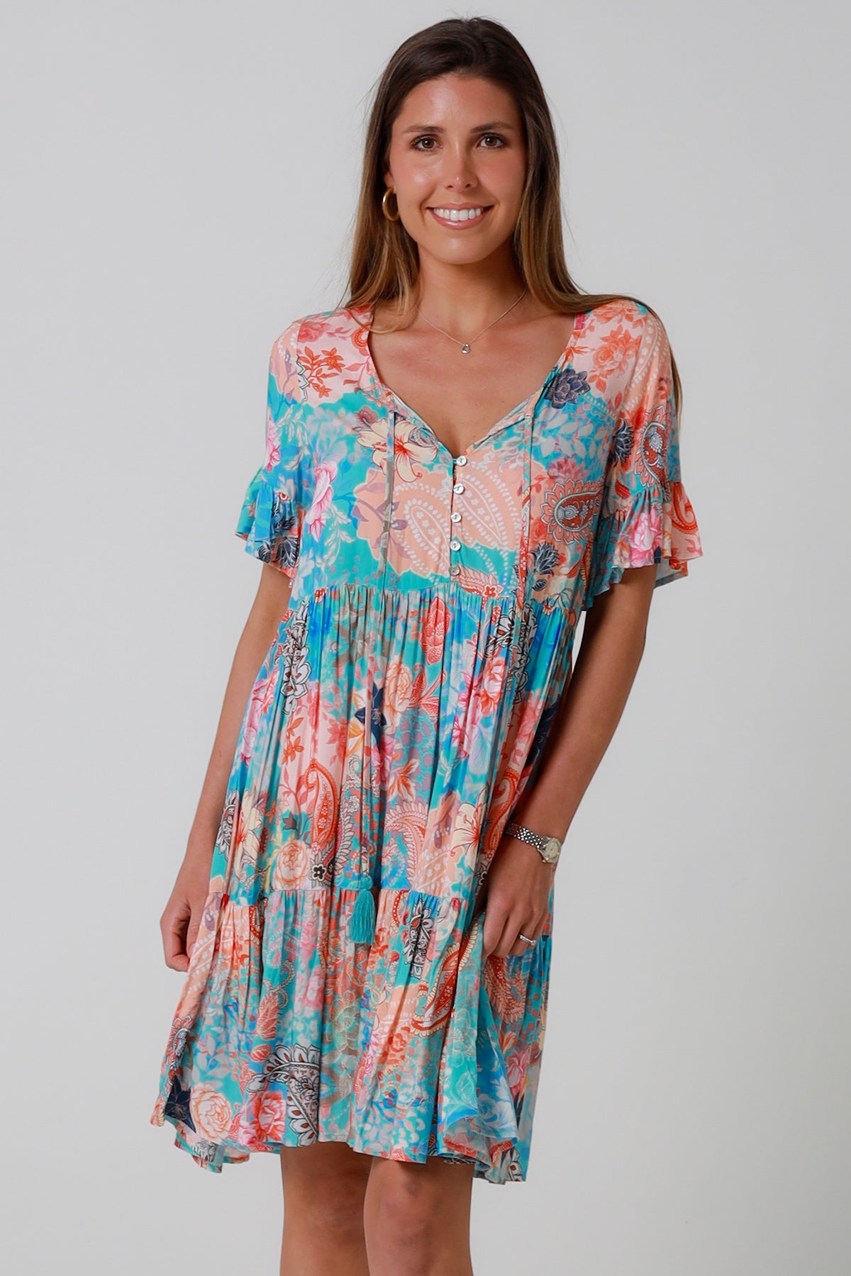 Jaylani Blue mini Dress