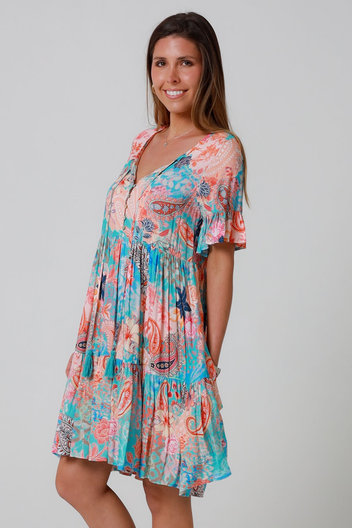 Jaylani Blue mini Dress