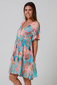 Jaylani Blue mini Dress