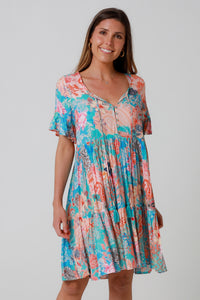 Jaylani Blue mini Dress