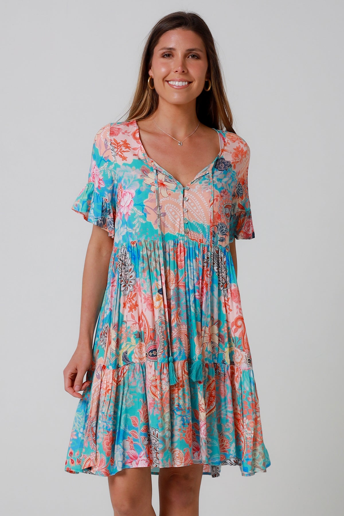 Jaylani Blue mini Dress