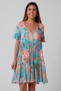 Jaylani Blue mini Dress