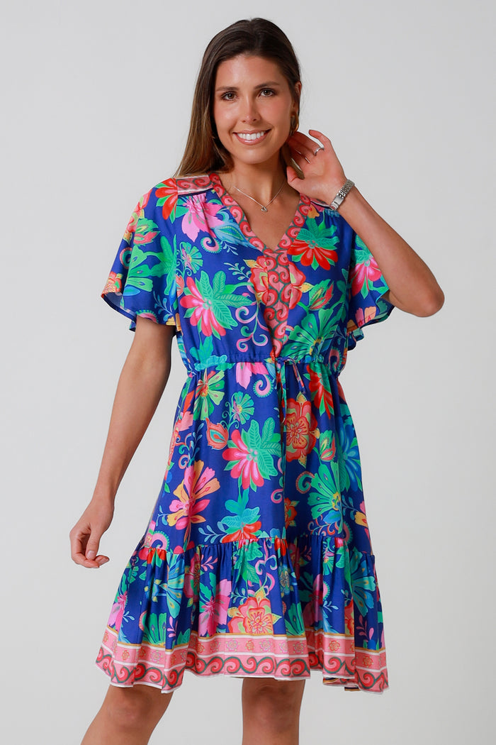 Viginia Blue Mini Dress