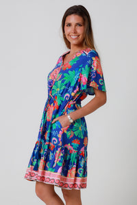 Viginia Blue Mini Dress