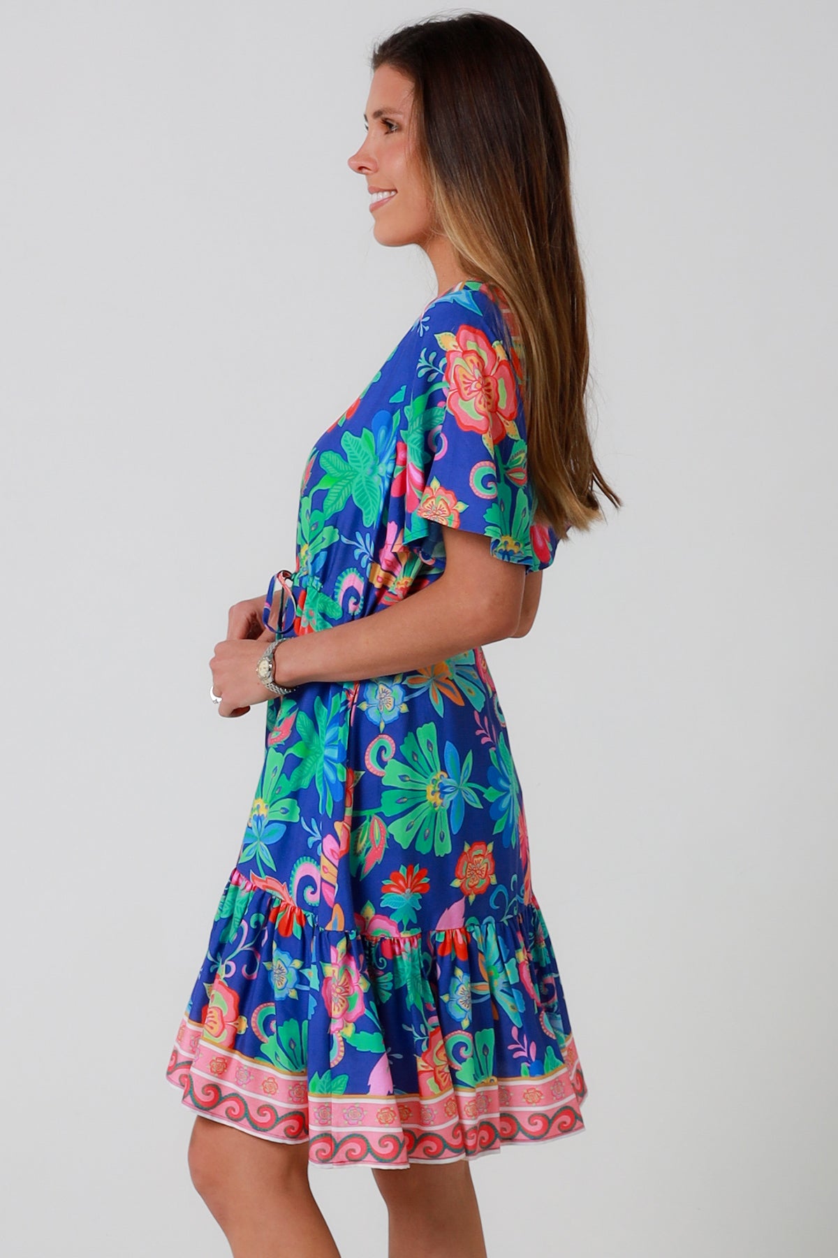 Viginia Blue Mini Dress