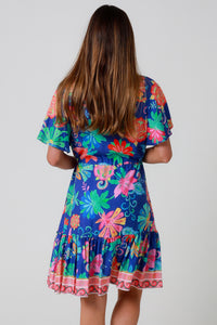 Viginia Blue Mini Dress