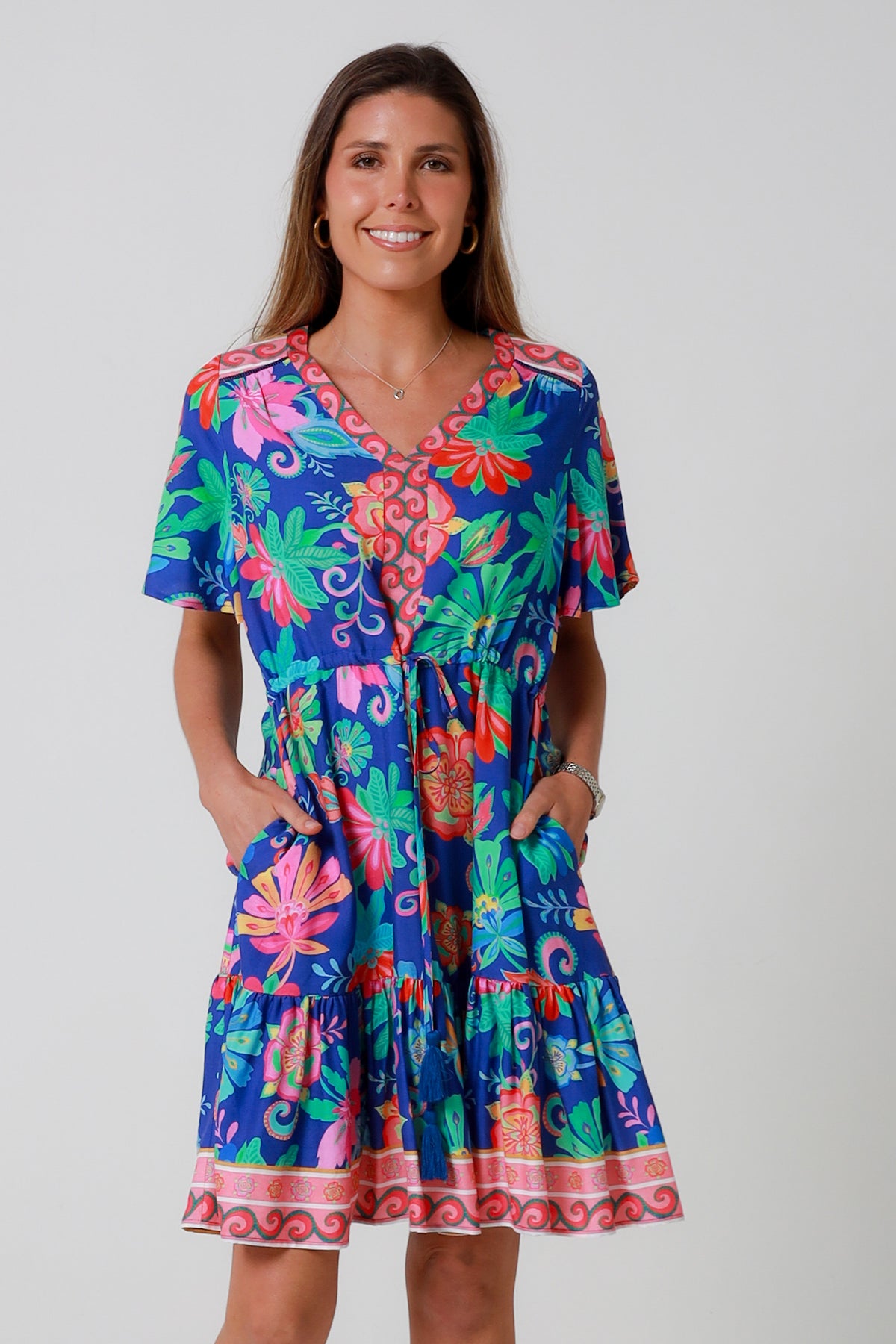 Viginia Blue Mini Dress