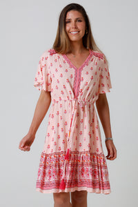 Wrenlee Pink Mini Dress