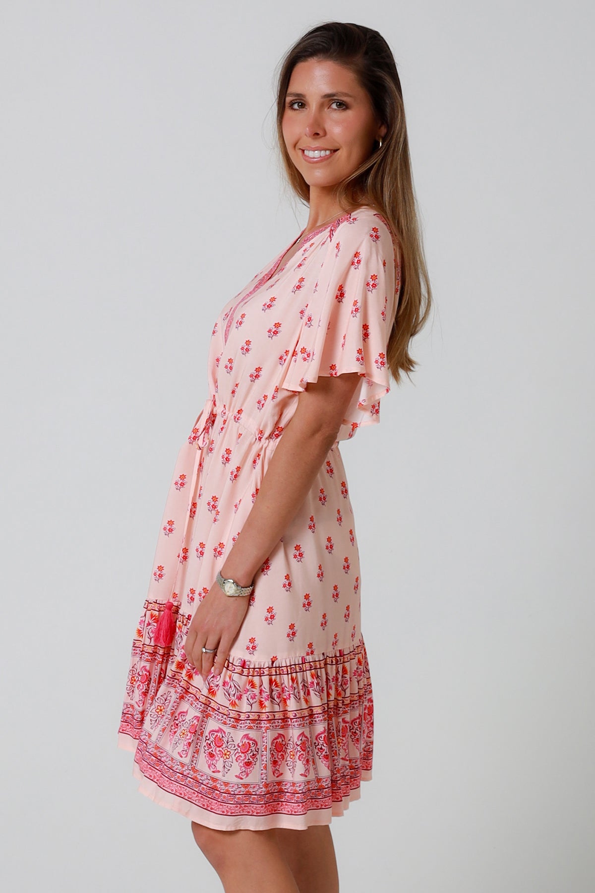 Wrenlee Pink Mini Dress