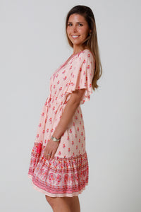 Wrenlee Pink Mini Dress