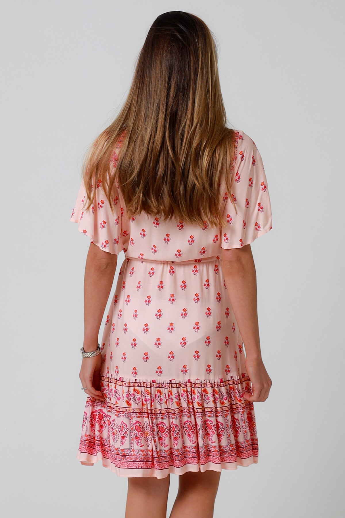 Wrenlee Pink Mini Dress