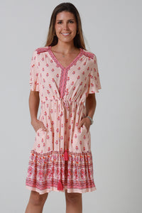 Wrenlee Pink Mini Dress