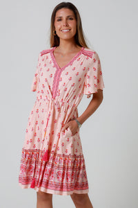 Wrenlee Pink Mini Dress