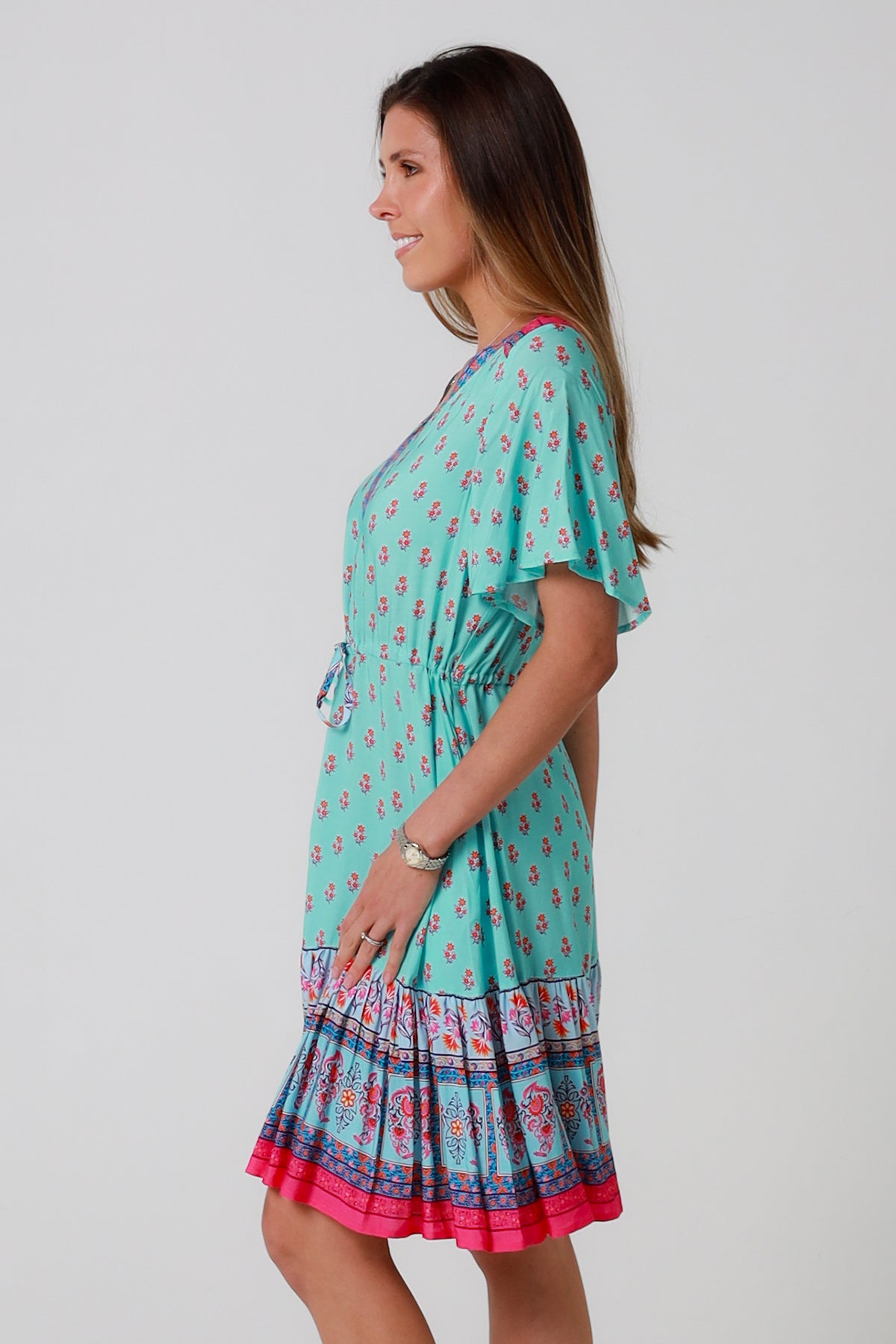 Wrenlee Blue Mini Dress