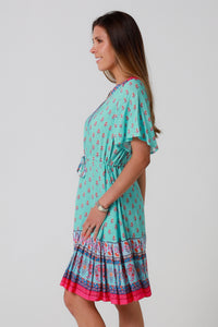 Wrenlee Blue Mini Dress