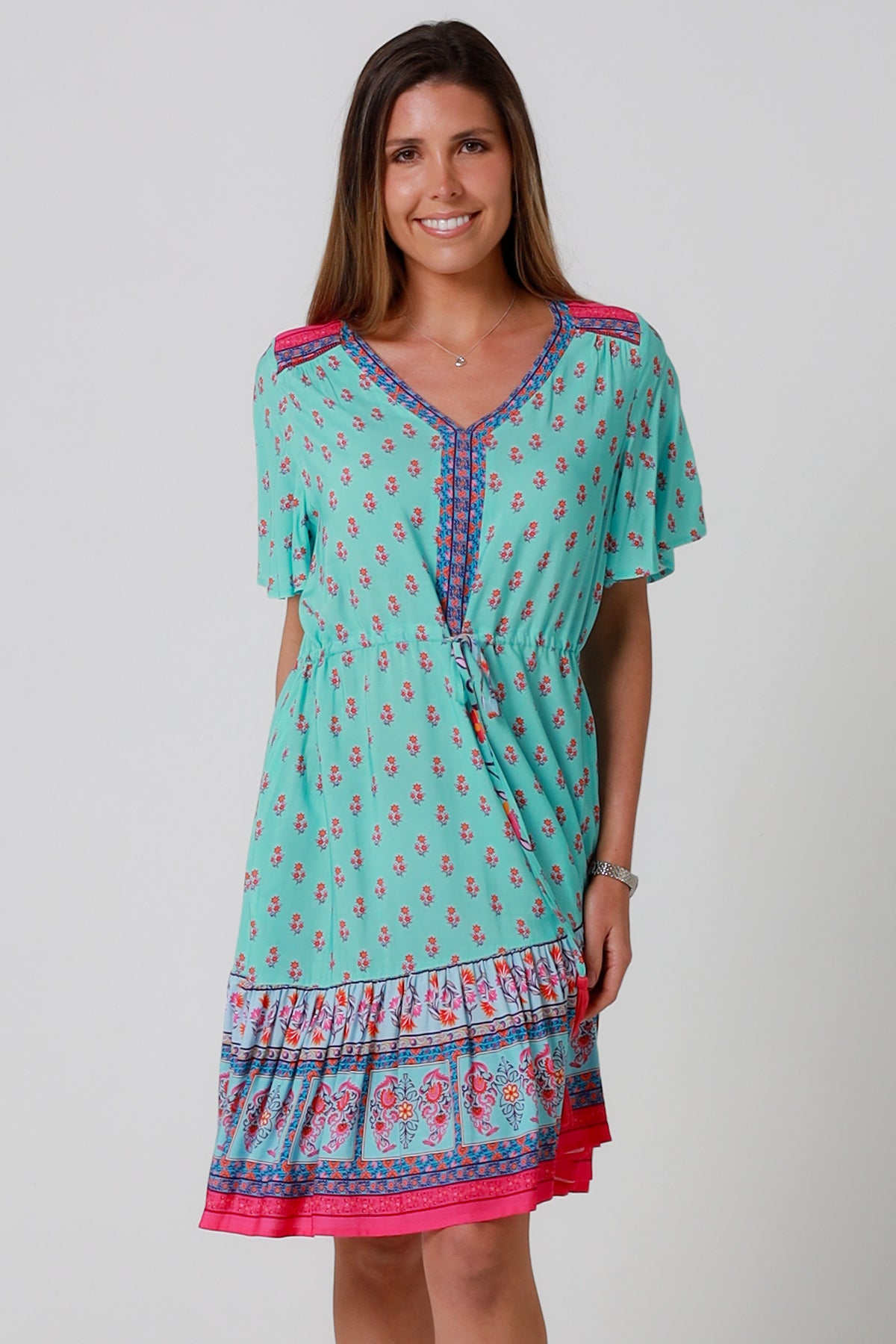 Wrenlee Blue Mini Dress