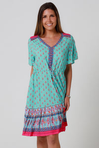 Wrenlee Blue Mini Dress