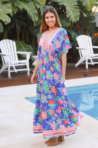Viginia Blue Maxi Dress