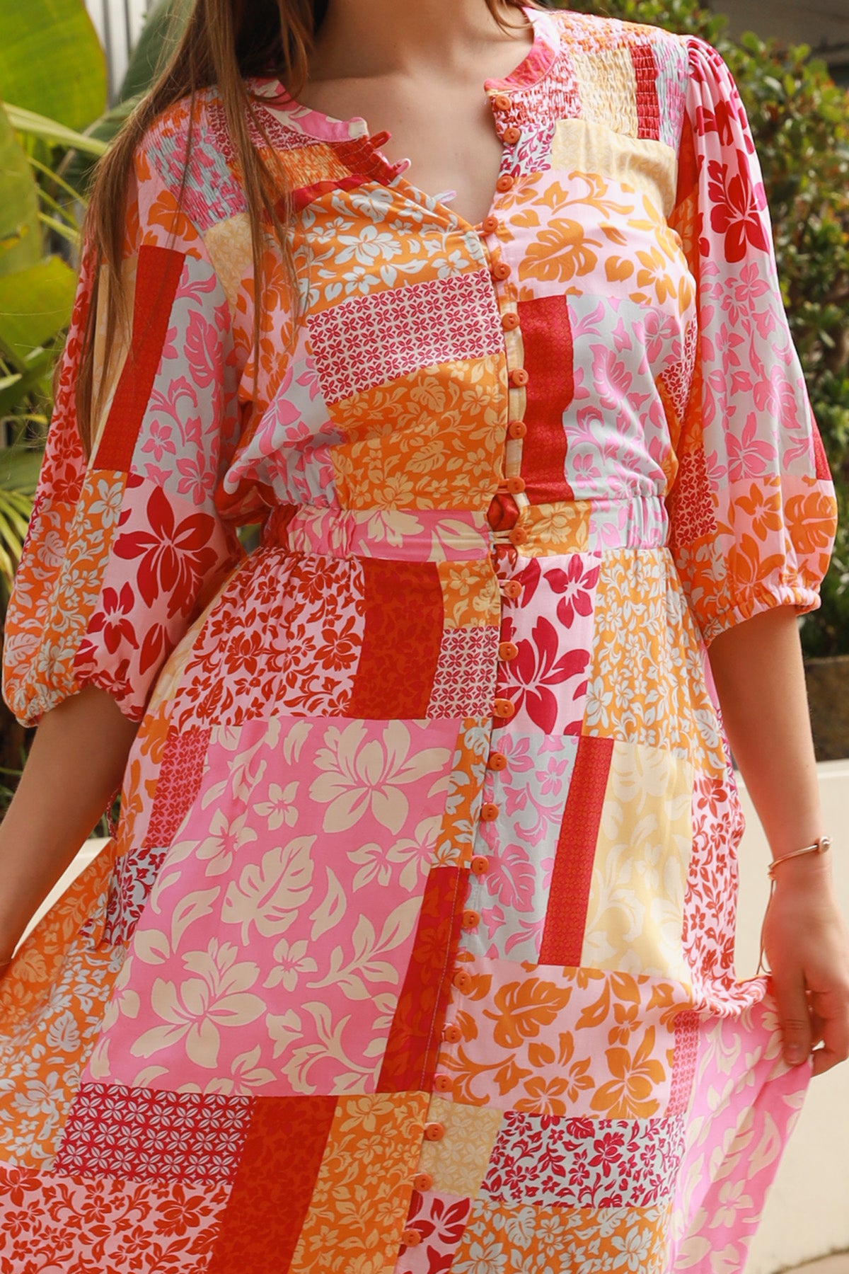 Ruby 1/2 Sleeves Maxi Dress