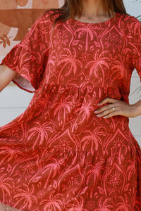 Zoey 1/2 Sleeves Mini Dress