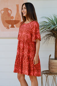 Zoey 1/2 Sleeves Mini Dress