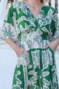 Gianna Green Maxi Dress