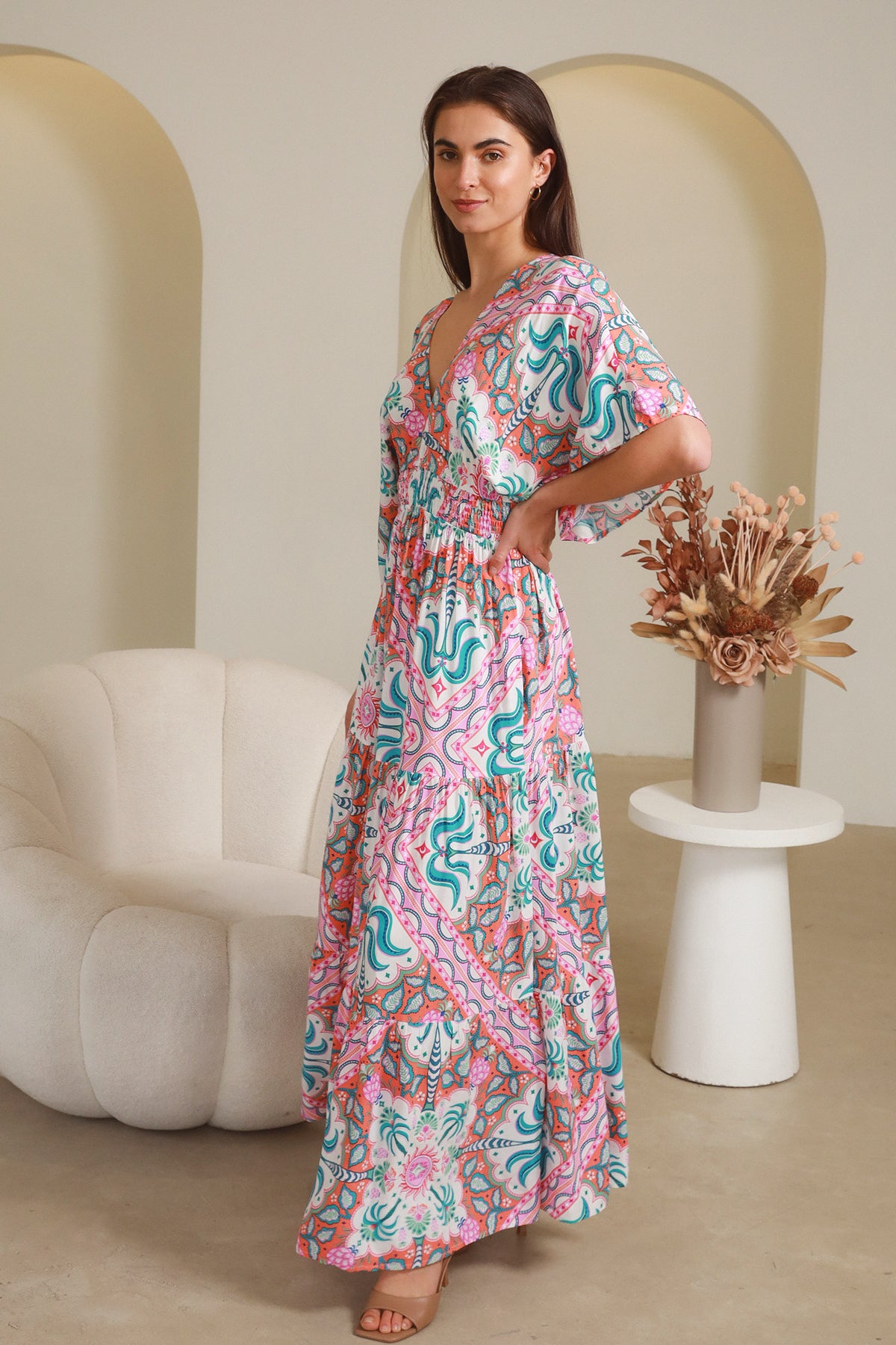 Luca Pink Maxi Dress