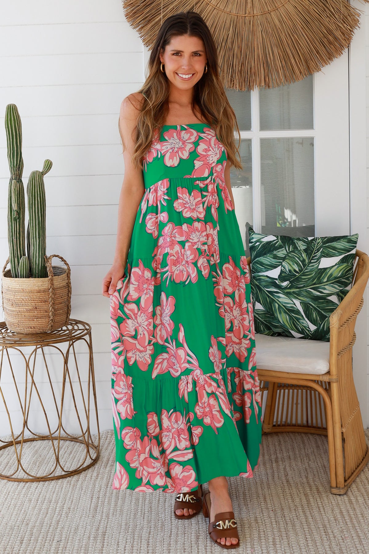 Betty Green Maxi Dress
