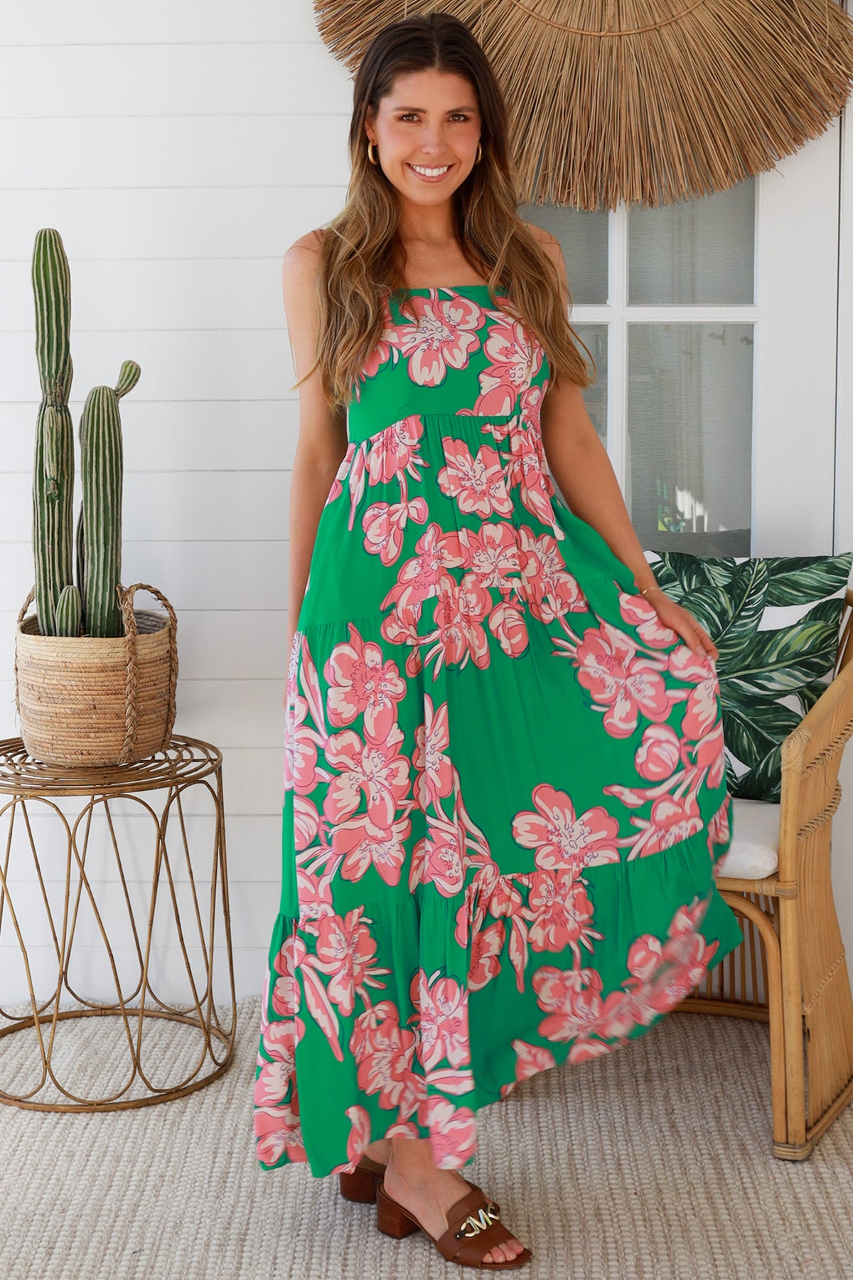 Betty Green Maxi Dress