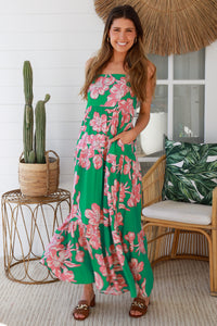 Betty Green Maxi Dress