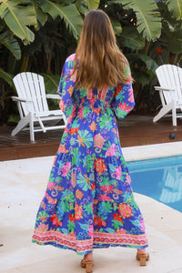 Viginia Blue Maxi Dress