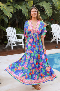 Viginia Blue Maxi Dress