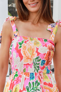 Kianna Pink Slip Maxi Dress