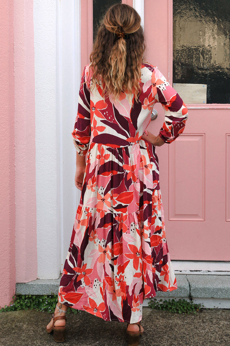 Cameron 1/2 Sleeves Midi Dress