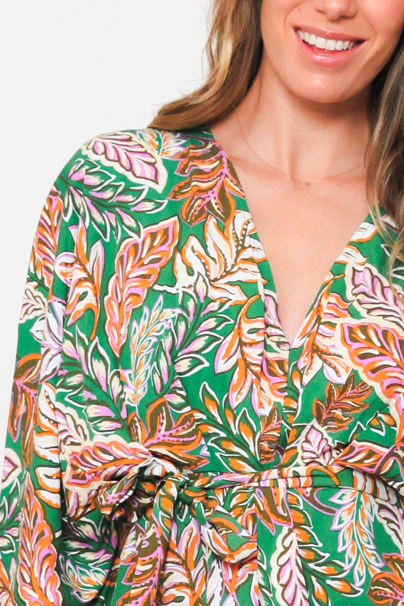 Zion 3/4 Sleeves Midi Dress
